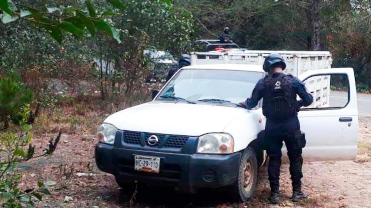 aseguran vehiculo en la sierra de guerrero